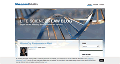 Desktop Screenshot of lifescienceslawblog.com