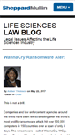 Mobile Screenshot of lifescienceslawblog.com