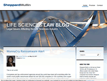 Tablet Screenshot of lifescienceslawblog.com